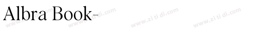 Albra Book字体转换